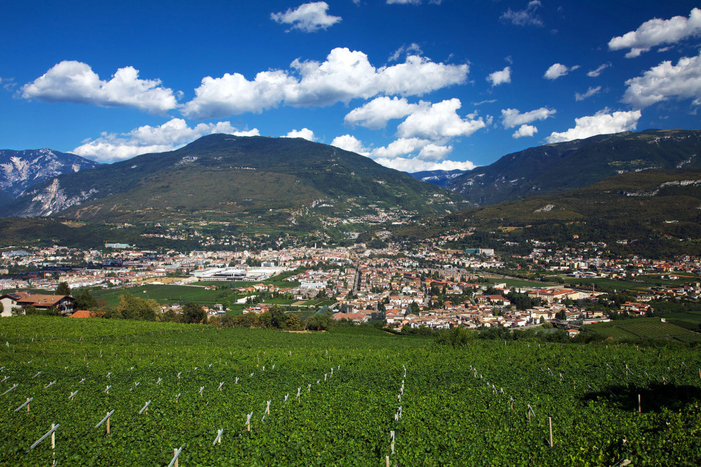 panoramica su Rovereto vista da Patone, Trentino